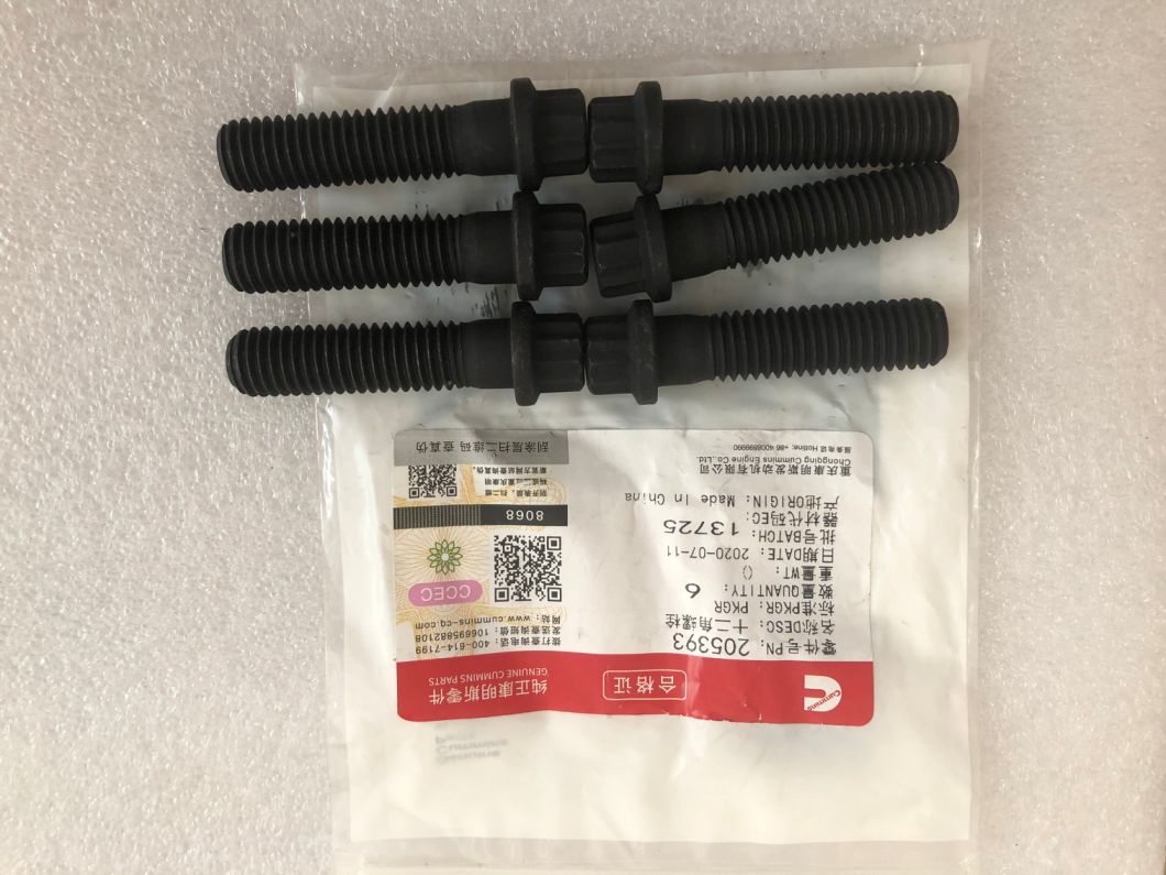 205393 Двенадцатигранный болт для дизельного двигателя Cummis