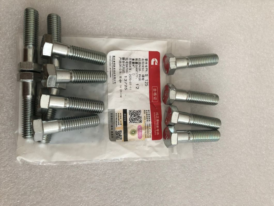 S125 S125 Винт с шестигранной головкой и головкой Ccec Cummis Parts